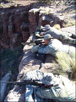 Snipers in training